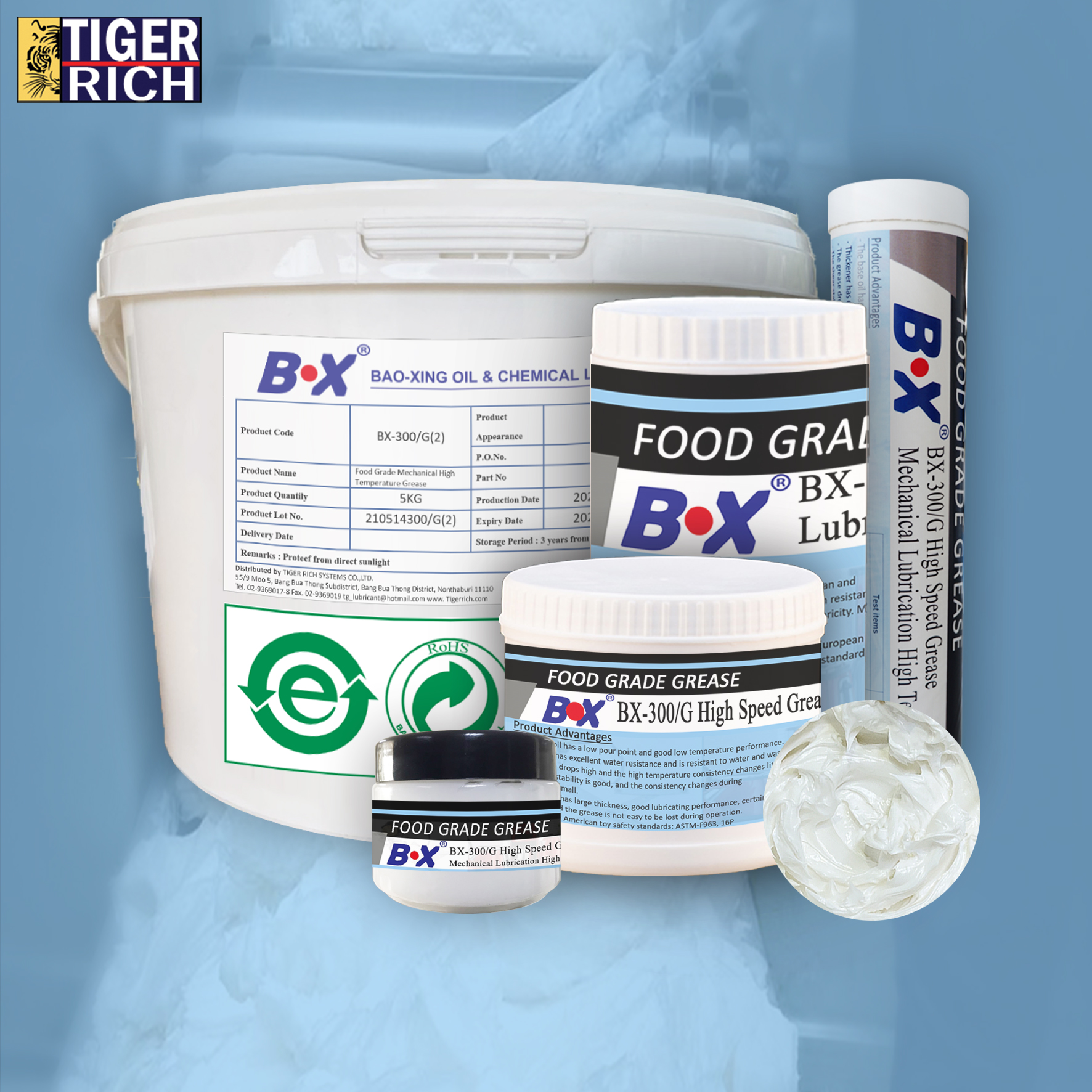 BX-300/G High Speed Grease Mechanical Lubrication High Temperature